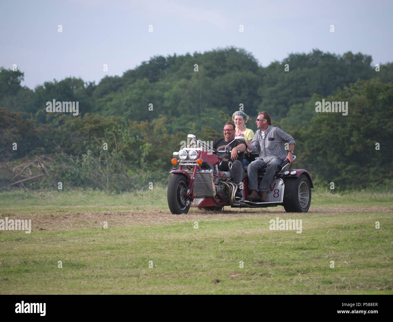 Trike at Fir Park wings and wheels show Stock Photo Alamy