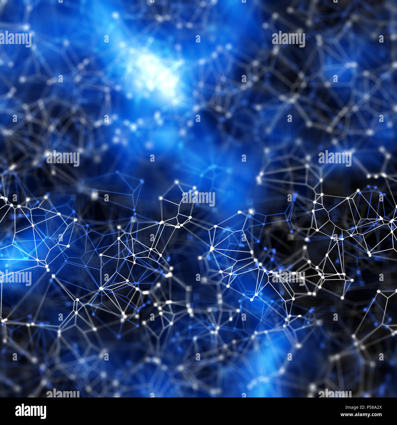 Abstract low poly design background with connecting lines and dots ...