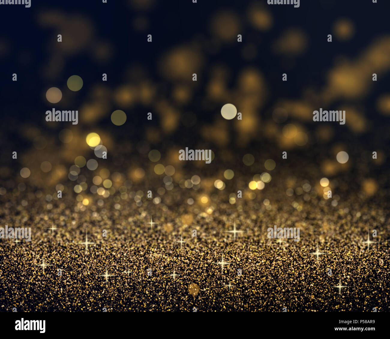 Christmas background with gold sparkling glitter Stock Photo - Alamy