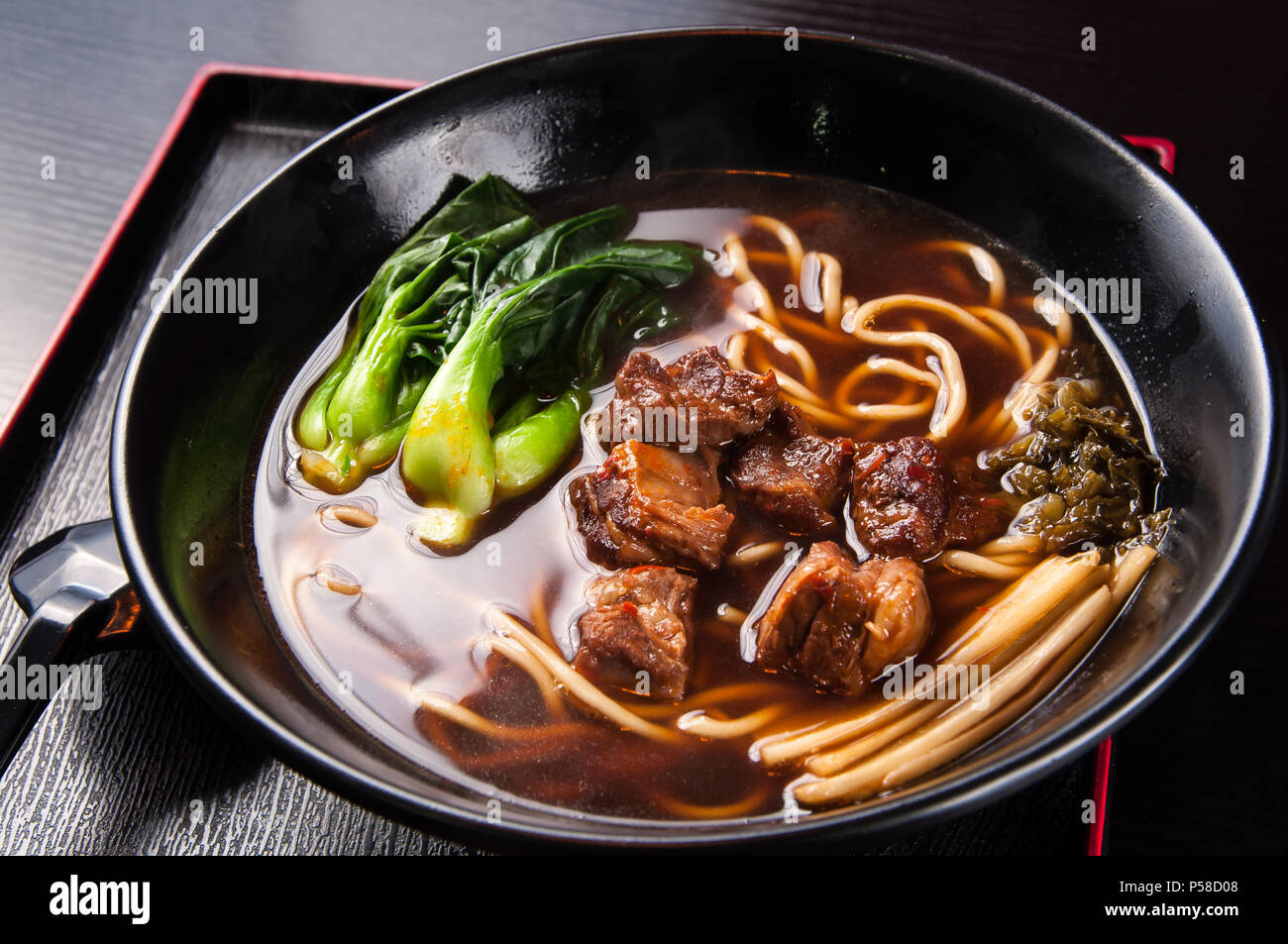 Braised beef noodle Stock Photo Alamy