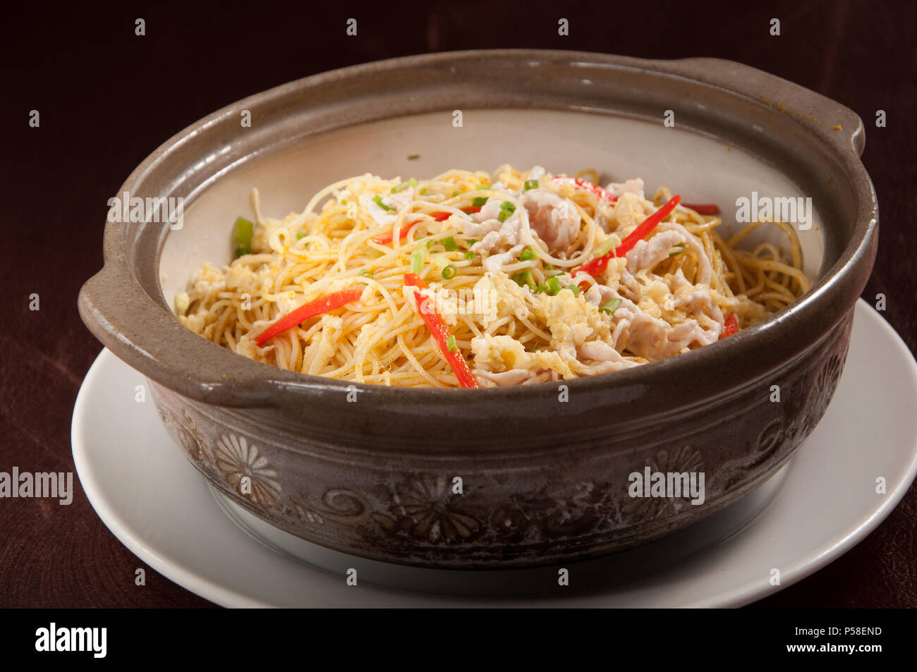 Singapore Fried rice noodles Stock Photo Alamy