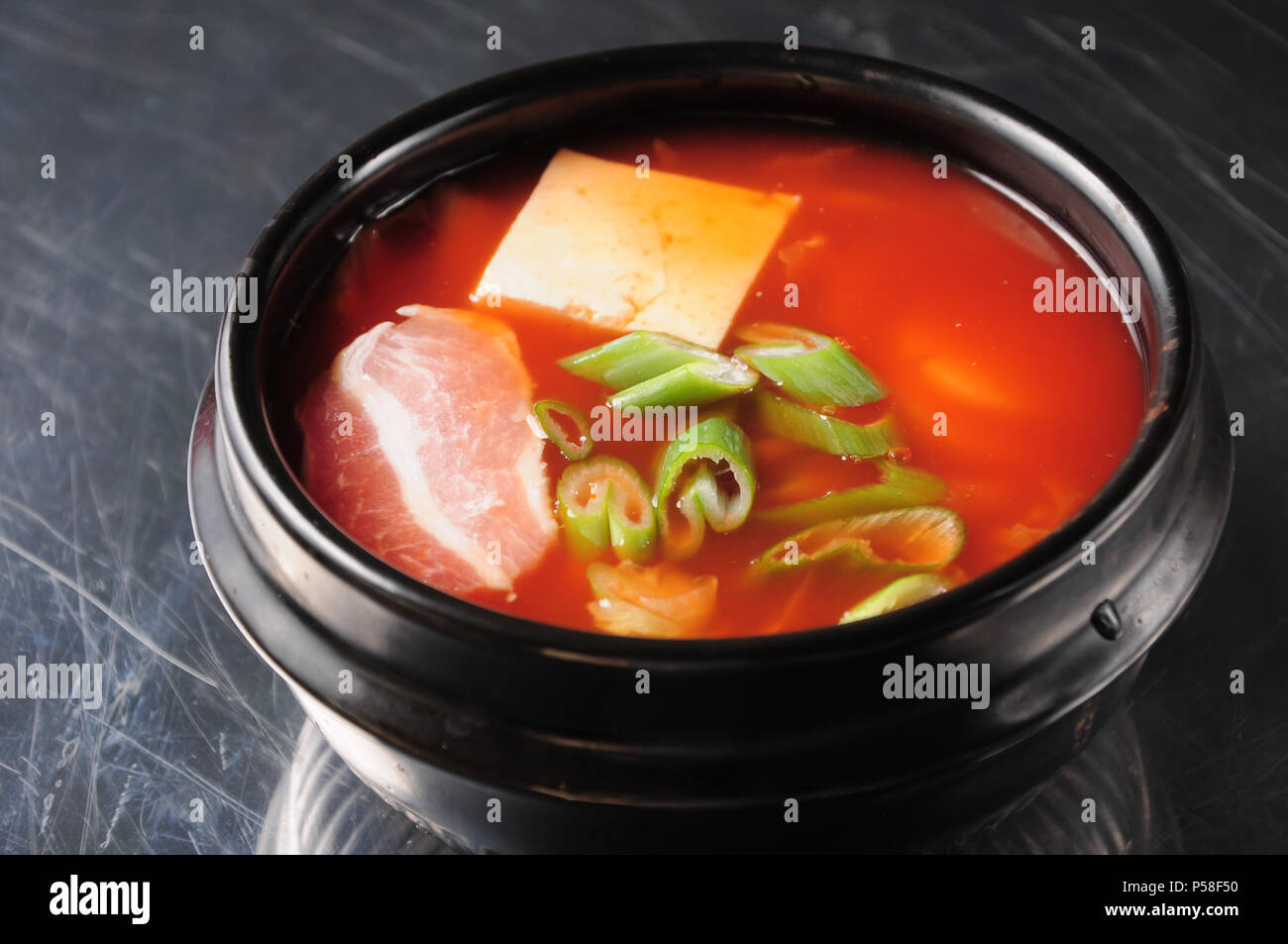 South Korean kimchi soup Stock Photo - Alamy