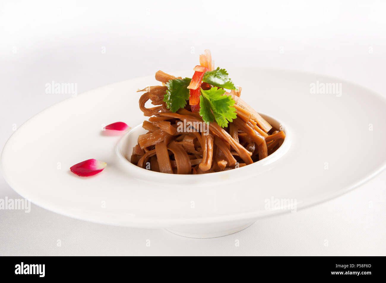 Chinese cuisineDried bamboo shoots Stock Photo Alamy