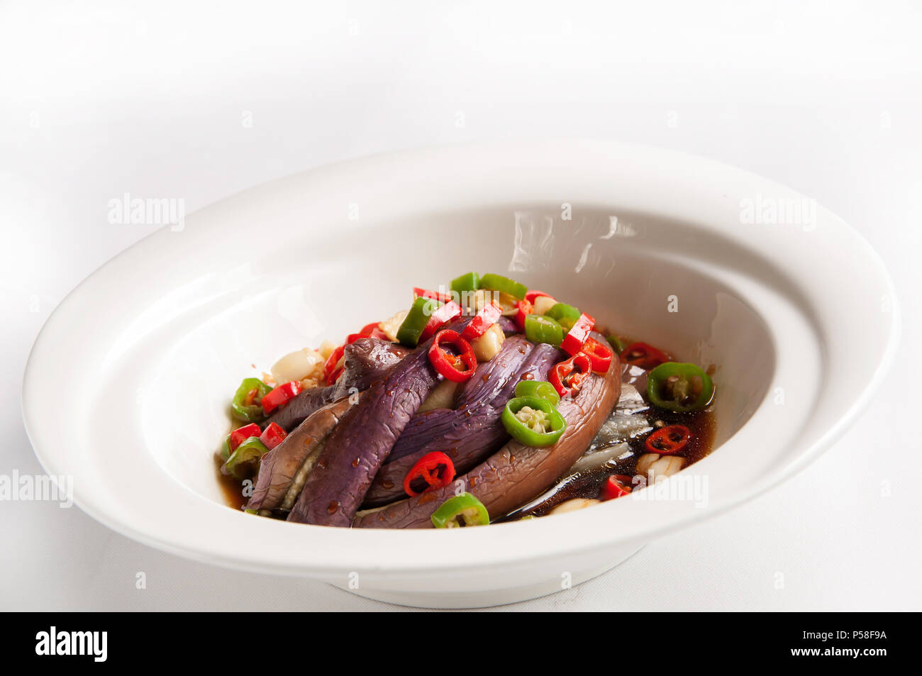 Chinese cuisineFish sauce Eggplant Stock Photo Alamy