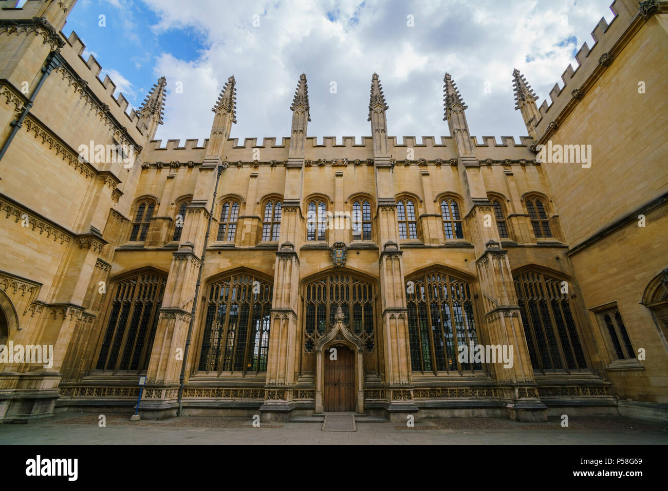 Exterior view of Divinity School at Oxford, United Kingdom Stock Photo ...