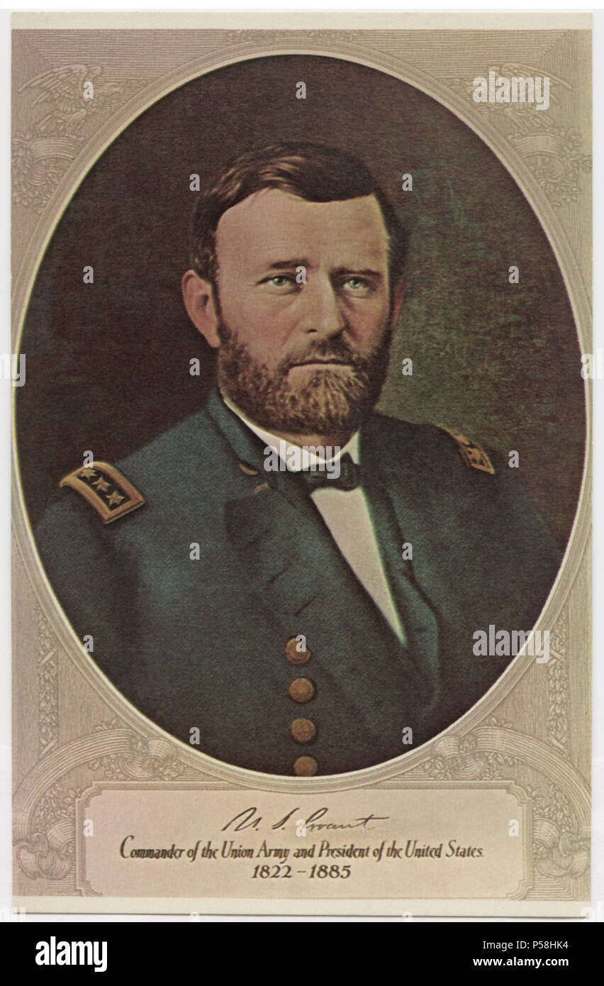 Ulysses S. Grant (1822-1885), 18th President of the United States, Portrait Stock Photo