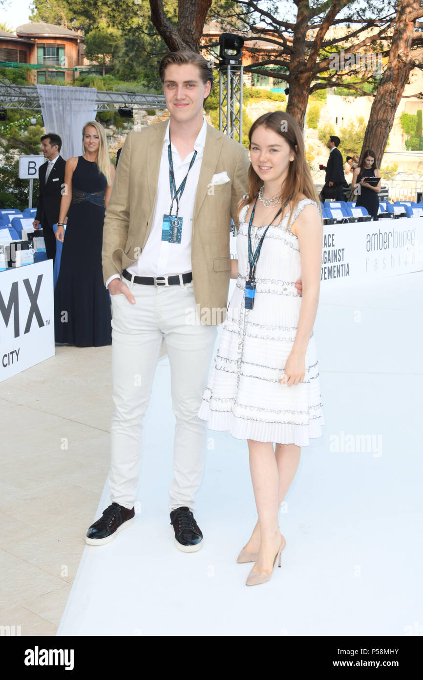 Amber Lounge Unite Fashion Show at Beach Plaza Hotel  Featuring: Princess Alexandra of Hanover, Ben Sylvester Strautmann Where: Monte Carlo, Monaco When: 25 May 2018 Credit: IPA/WENN.com  **Only available for publication in UK, USA, Germany, Austria, Switzerland** Stock Photo