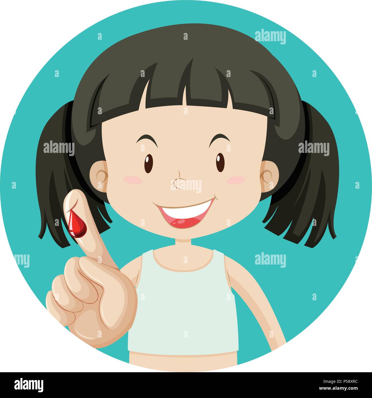 Bleeding hand Stock Vector Images Alamy