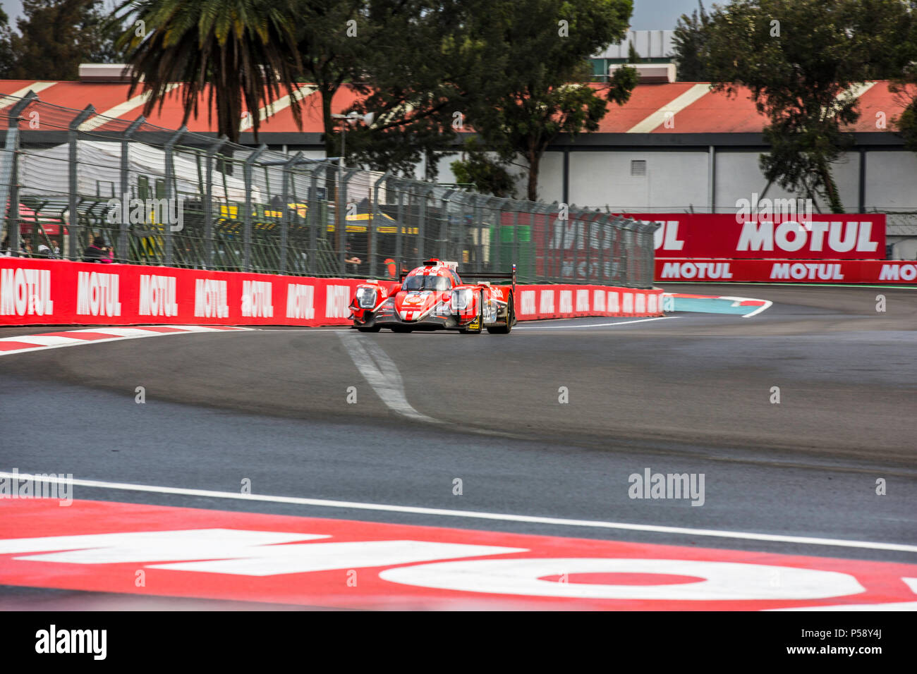 Mexico City, Mexico – September 01, 2017: Autodromo Hermanos Rodriguez. 6hrs of Mexico, FIA WEC. CEFC MANOR TRS RACING driver´s Roberto Gonzalez, Simon Trummer or Vitaly Petrov, at the Oreca 07 Gibson No. 25, running at the Free Practice I. Stock Photo