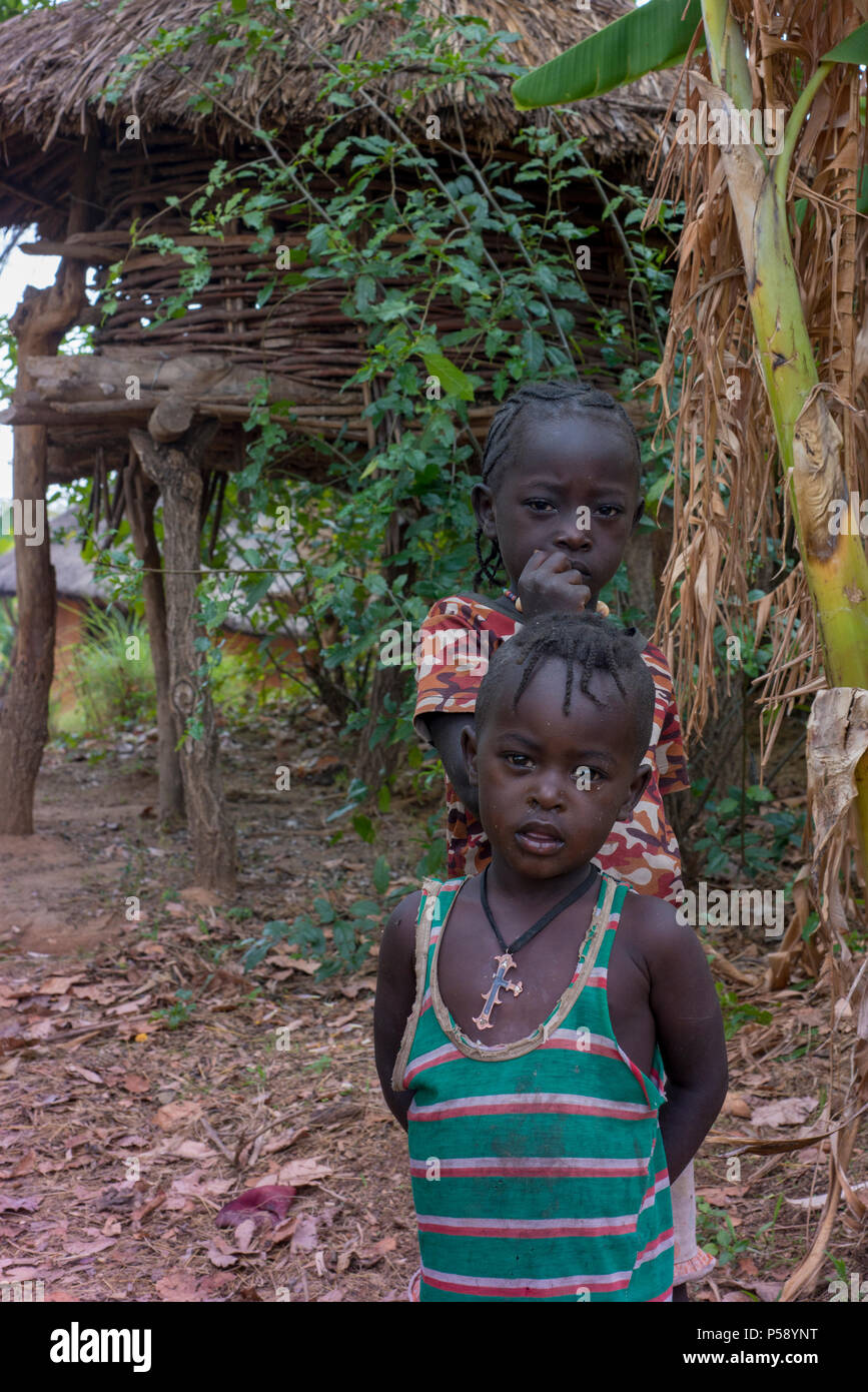 Aari children in southwest Ethiopia. Stock Photo