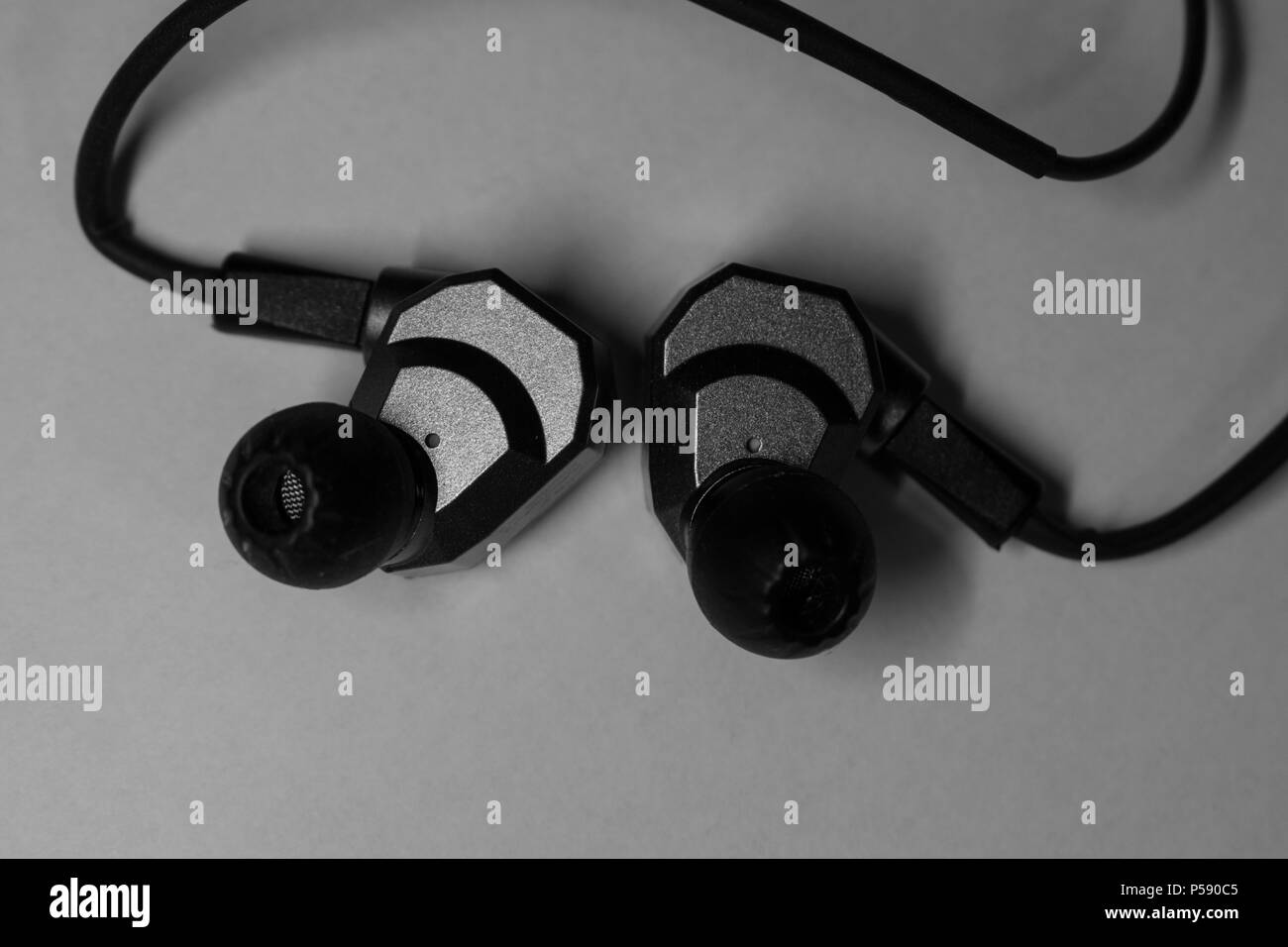 earphones and headphones Stock Photo