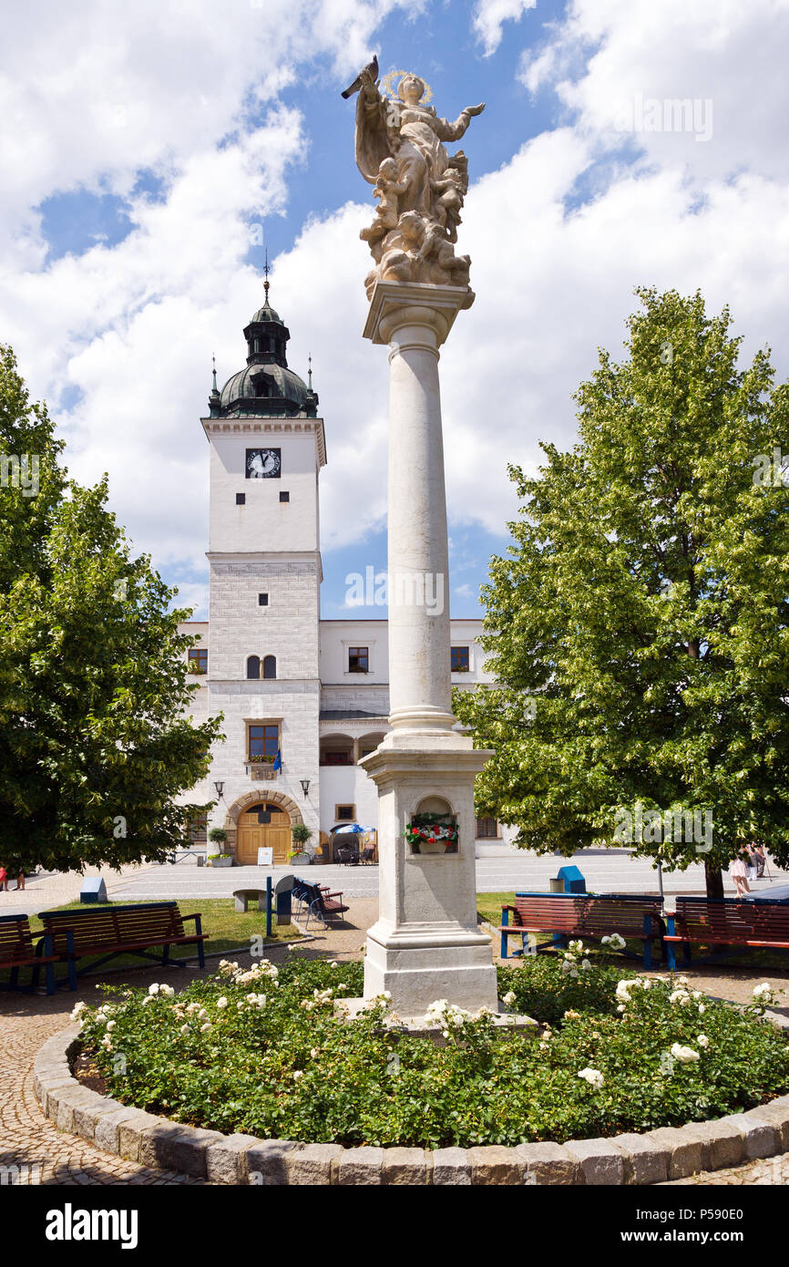 radnice, město Kyjov, Jihomoravský kraj, Česká republika / city hall, Kyjov town, South Moravia, Czech republic Stock Photo