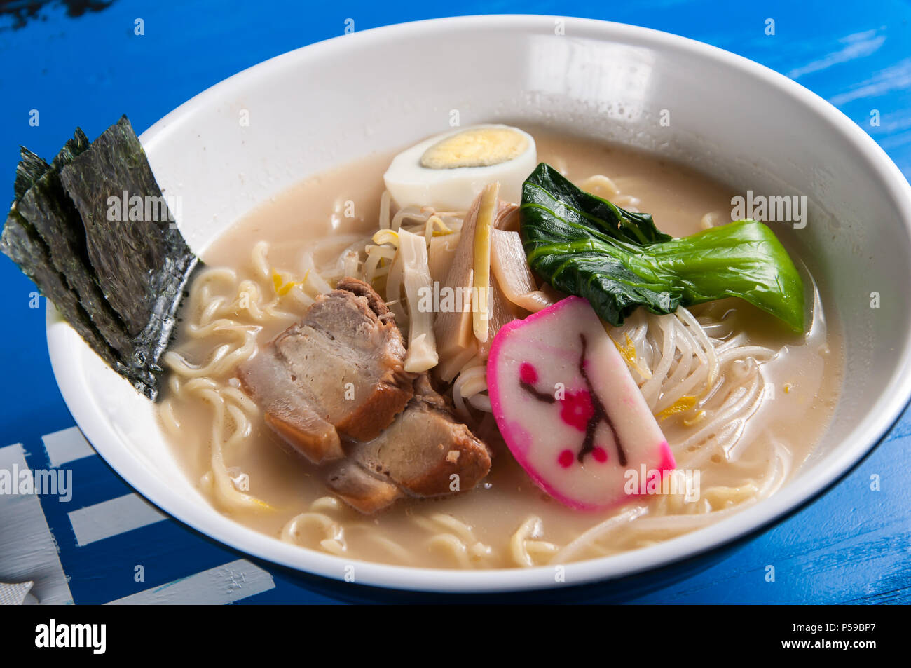 The pig bone soup noodle Stock Photo Alamy