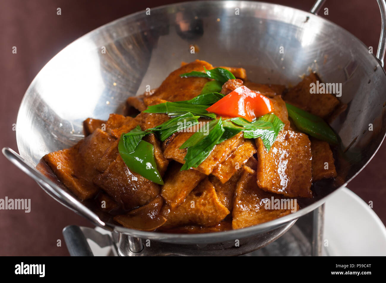 Griddle Cooked QianYe tofu Stock Photo Alamy