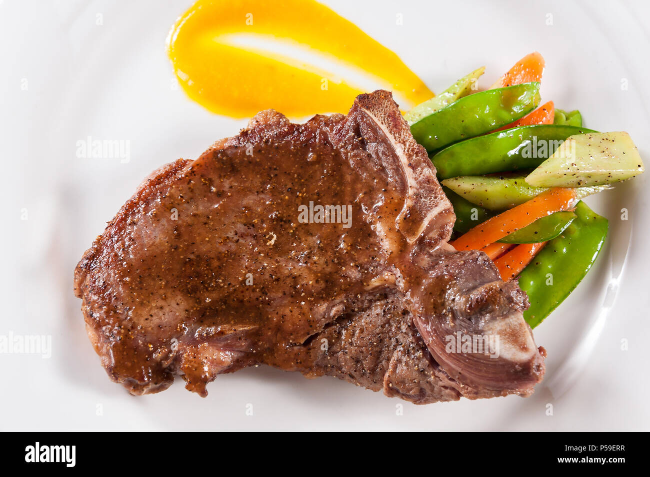 Grilled tbone steak Stock Photo Alamy