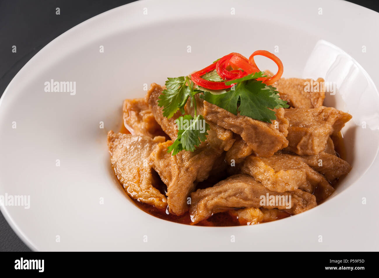 grilled tofu with soy sauce Stock Photo Alamy