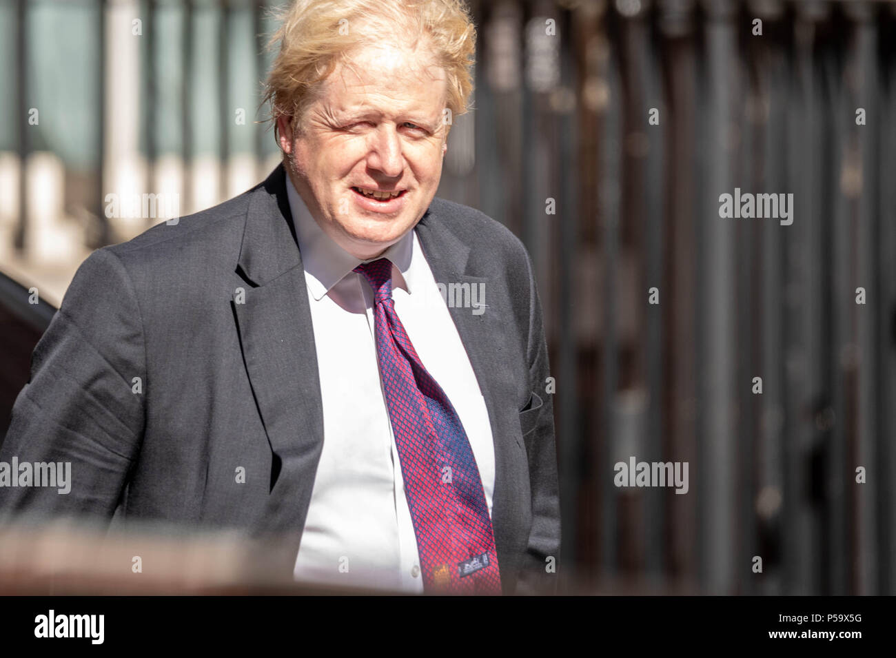 London 26 June 2018, ,Boris Johnson, Foreign Secretary, arrives at a  Cabinet meeting at 10 Downing Street, London Credit Ian Davidson/Alamy Live News Stock Photo