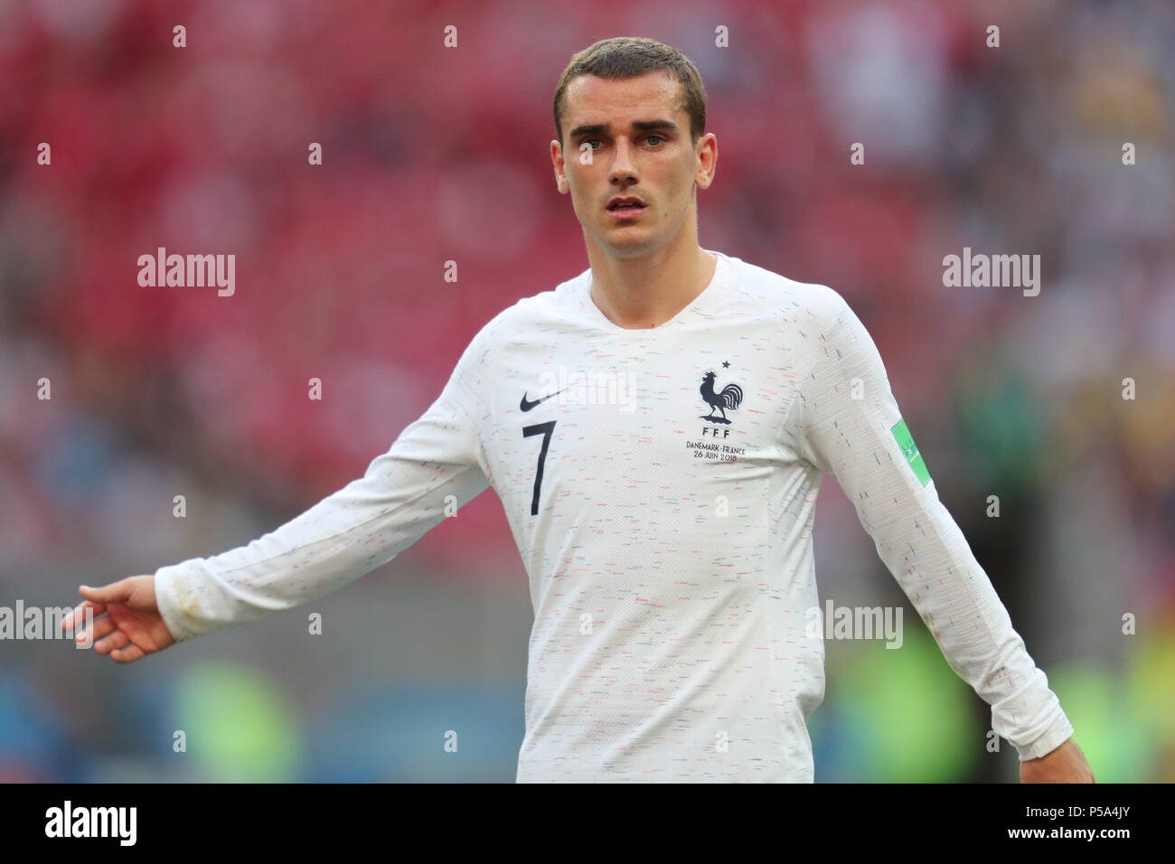 Antoine Griezmann France Denmark V France 2018 Fifa World Cup Russia 26 June 2018 Gbc8822 Denmark V France 2018 Fifa World Cup Russia Strictly Editorial Use Only If The Player Players Depicted In