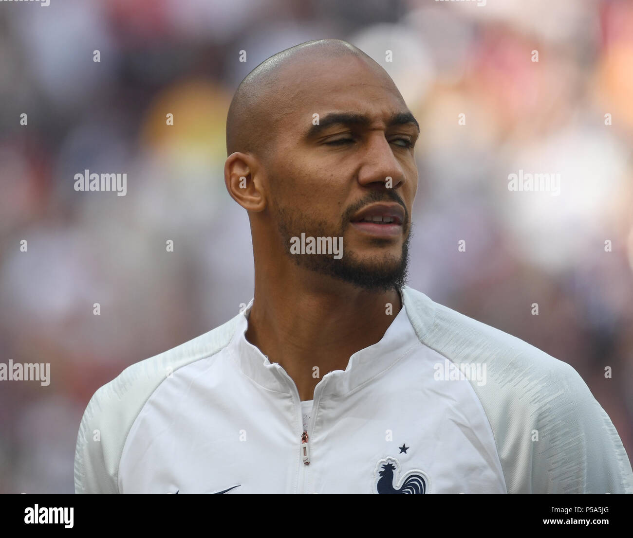 Moscow, Russia. 26th June, 2018. Soccer, World Cup 2018, Preliminary round, Group C, 3rd game day, Denmark vs. France at the Luschniki Stadium: Steven N'Zonzi from France. Credit: Federico Gambarini/dpa/Alamy Live News Stock Photo