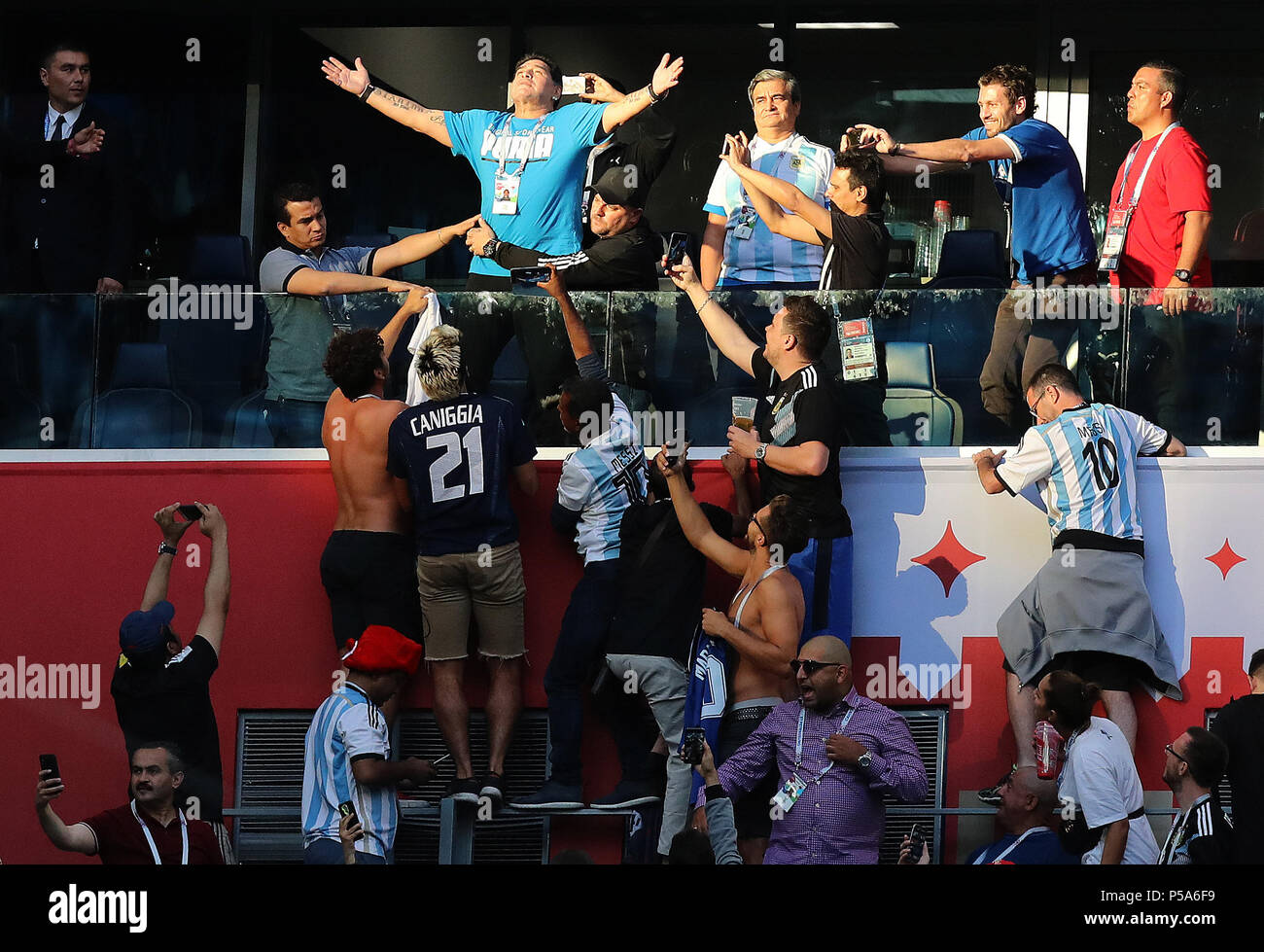 Saint Petersburg Russia 26th June 2018 Former Soccer Player Diego Maradona Of Argentina Is Seen Prior