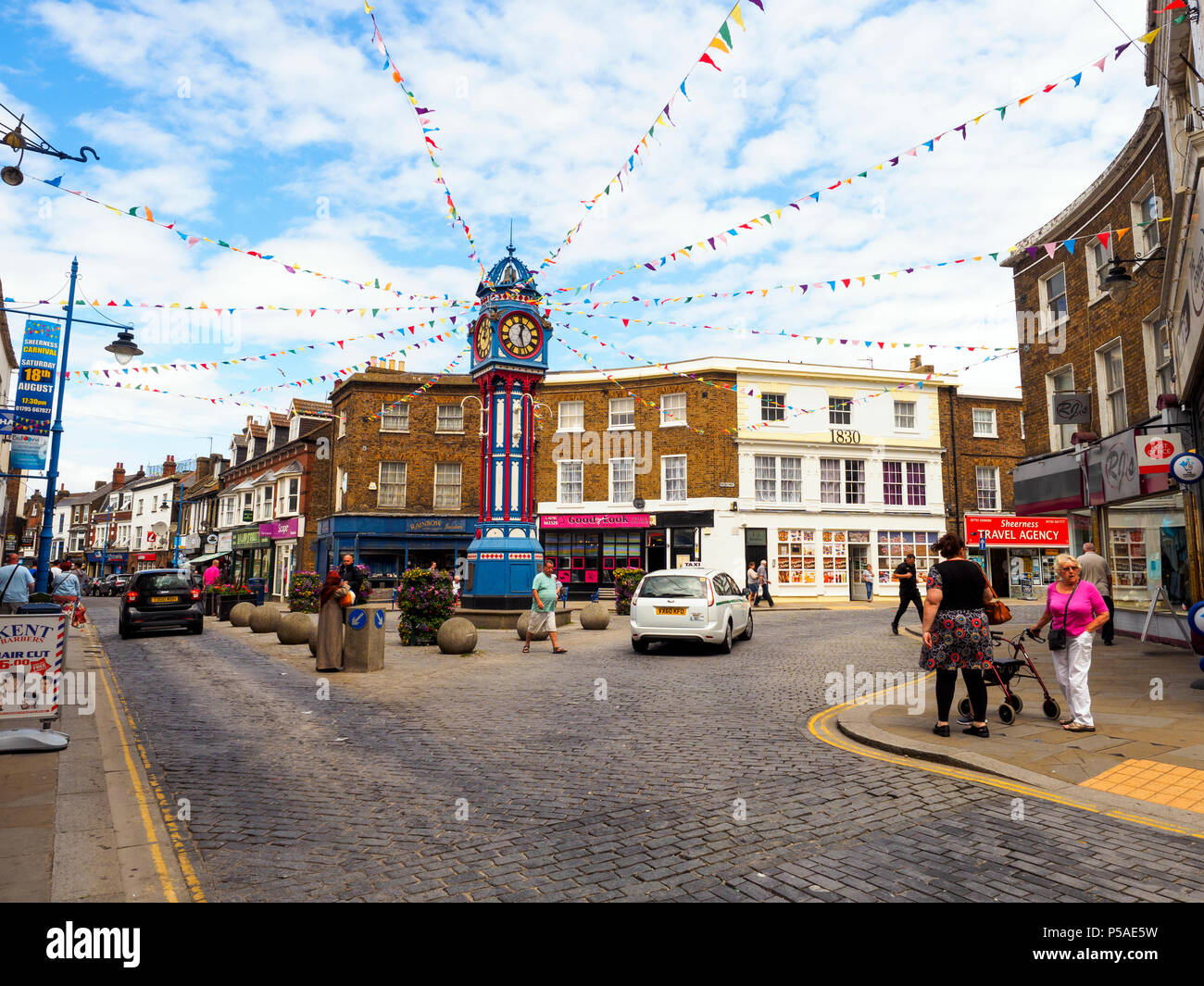 Sheerness clock tower - Isle of Sheppey, Kent, England Stock Photo