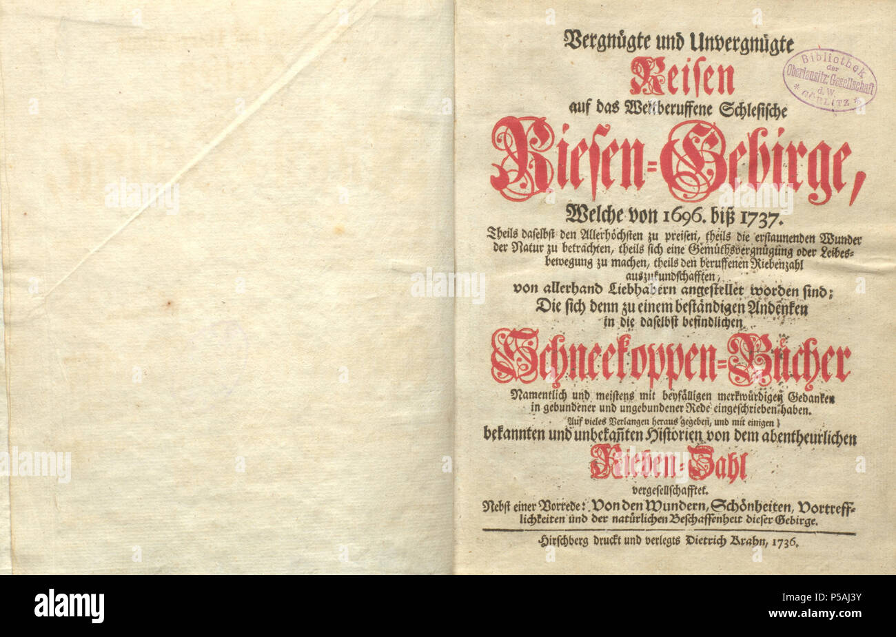 N/A. Deutsch: Oberlausitzische Bibliothek der Wissenschaften Buch von 1736: Vergnügte und unvergnügte Reisen auf das weltberuffene Riesen-Gebirge... mit Anekdoten aus den Jahren 1696 bis 1737. Das Erscheinungsdatum ist mit 1736 angegeben, die Geschichten bis 1737, der Widerspruch ist nicht erklärbar. 31 December 1736, 10:39:03. © Ralf Roletschek   Ralf Roletschek  (1963–)     Description German civil engineer and photographer  Date of birth 1963  Location of birth Eberswalde  Work period from 1979  Work location Barcelona, Wien, Eberswalde  Authority control  : Q15080600 VIAF: 13441794 ISNI: 0 Stock Photo