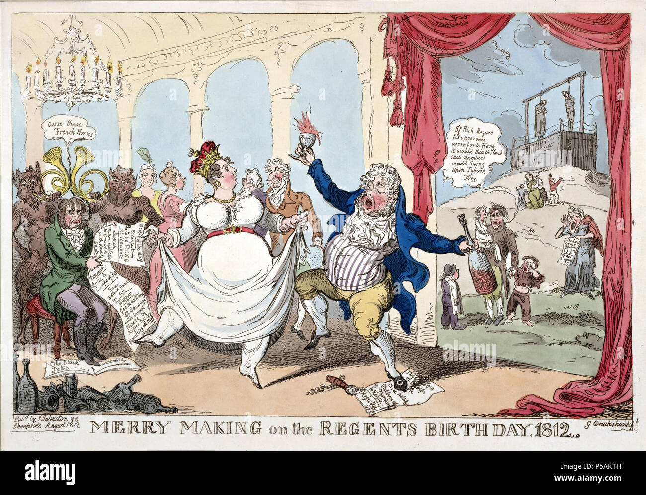 Cruikshank cartoon hi-res stock photography and images