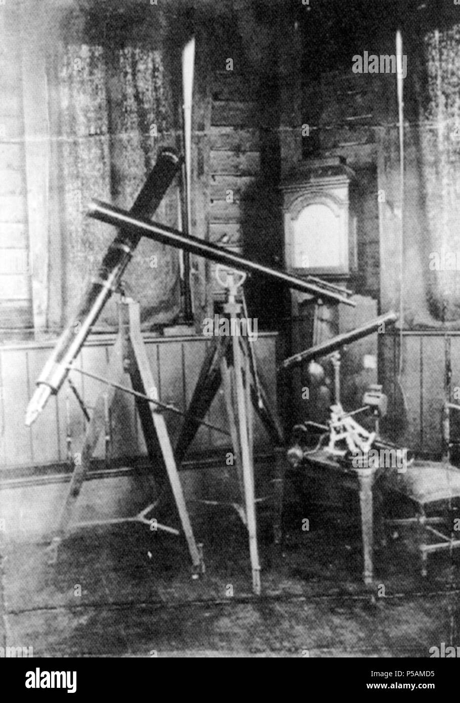 144 Astronomische Geräte von Heinrich Wilhelm Olbers – 1910 Stock Photo