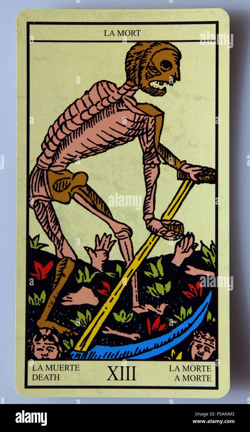 Tarot card: Death. Stock Photo