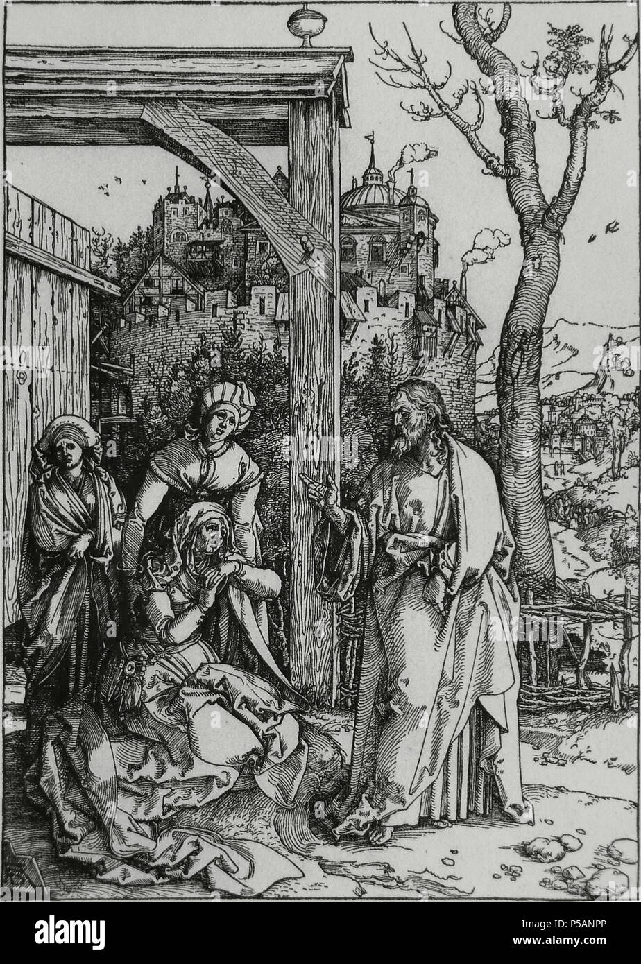 75 Albrecht Dürer - Jésus prenant congé de sa mère Stock Photo