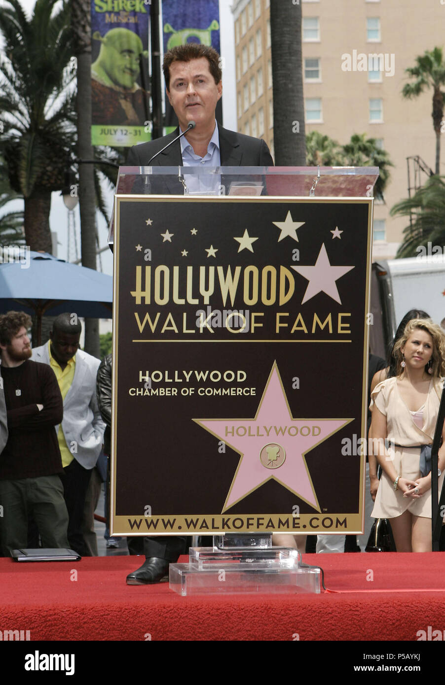 Simon Fuller At The Hollywood Walk Of Fame For Simon Fuller
