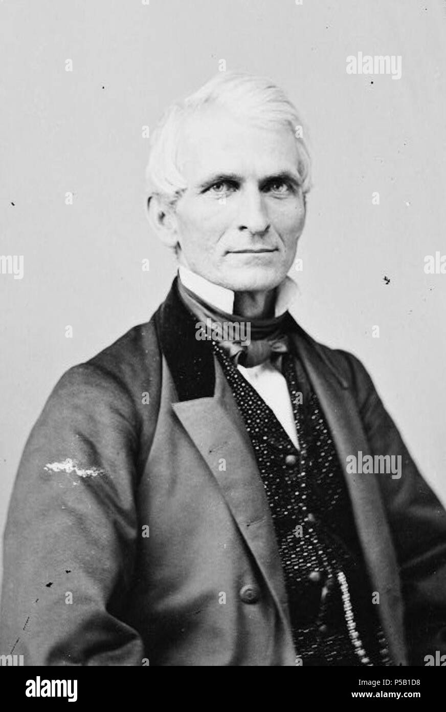 N/A. English: Photograph of Asahel W. Hubbard, an attorney, judge, Indiana legislator, and three-term Republican U.S. Representative from Iowa's 6th congressional district during the Civil War and the first stage of the Reconstruction era.(This version cropped to remove unexposed sections. between 1855 and 1865.   Mathew Brady  (1822–1896)      Description American photographer, war photographer, photojournalist and journalist  Date of birth/death 18 May 1822 15 January 1896  Location of birth/death Warren County Manhattan  Work period from 1844 until circa 1887  Work location New York City, W Stock Photo