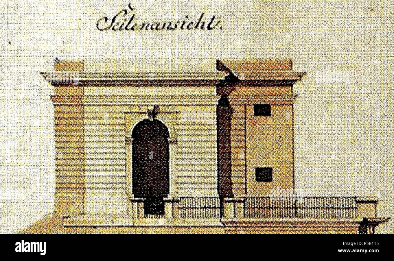 472 Dresden Drittes Belvedere Ausgeführter Fassadenentwurf von Christian Friedrich Schuricht Variante 1 Stock Photo
