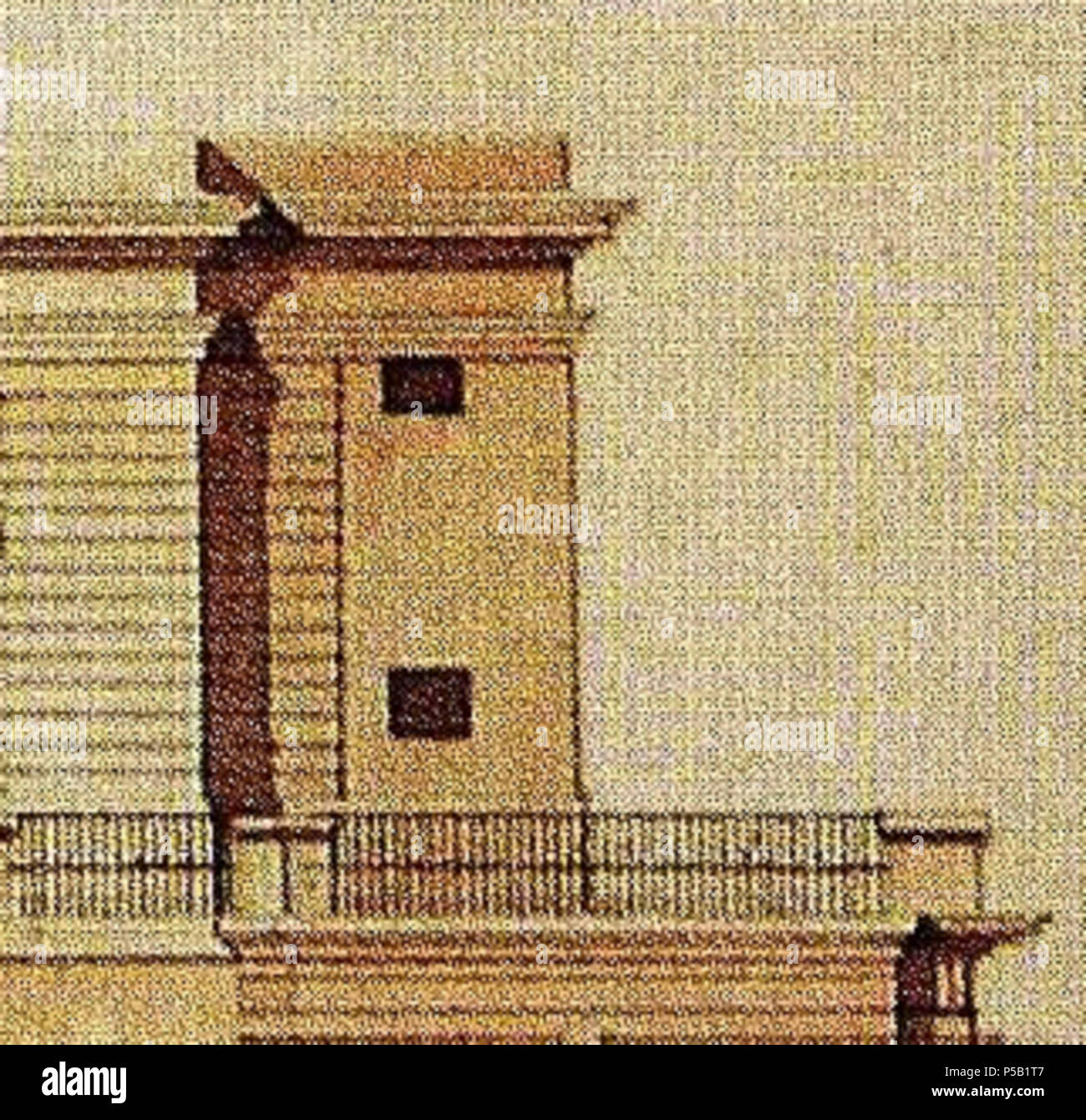 472 Dresden Drittes Belvedere Ausgeführter Fassadenentwurf von Christian Friedrich Schuricht Variante 2 Stock Photo