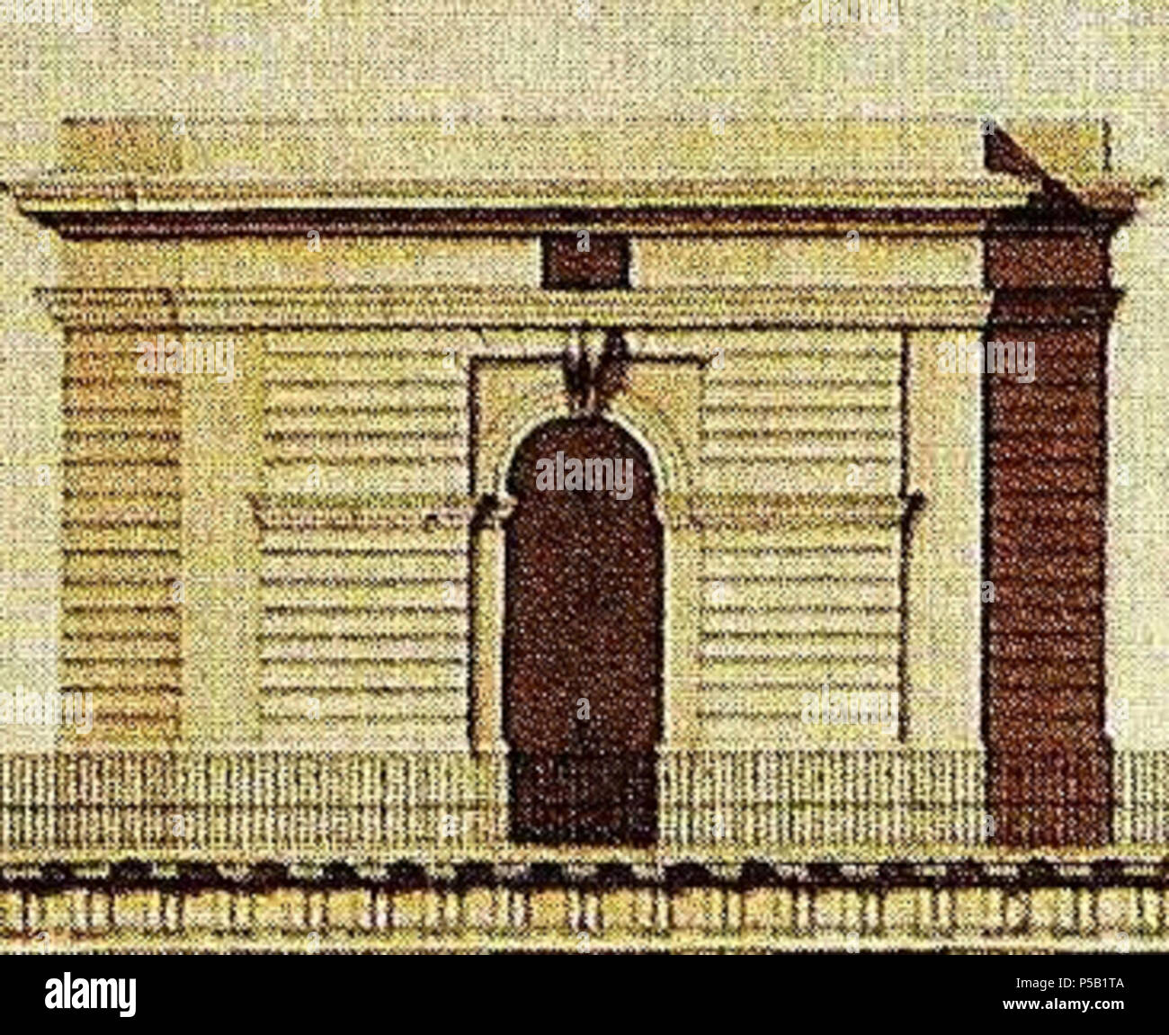 472 Dresden Drittes Belvedere Ausgeführter Fassadenentwurf von Christian Friedrich Schuricht Variante 3 Stock Photo