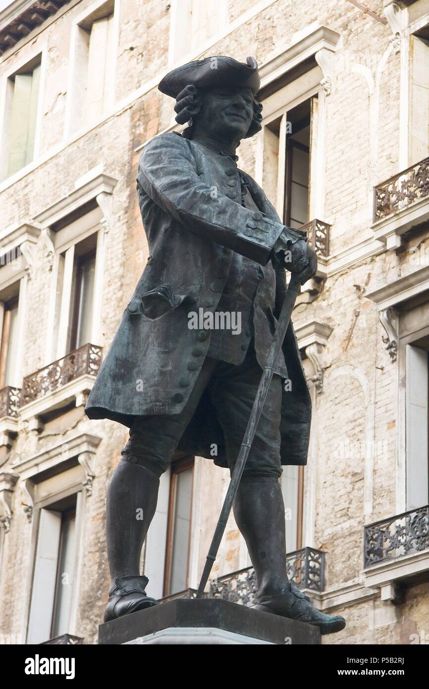 Casanova statue, Venice Stock Photo Alamy