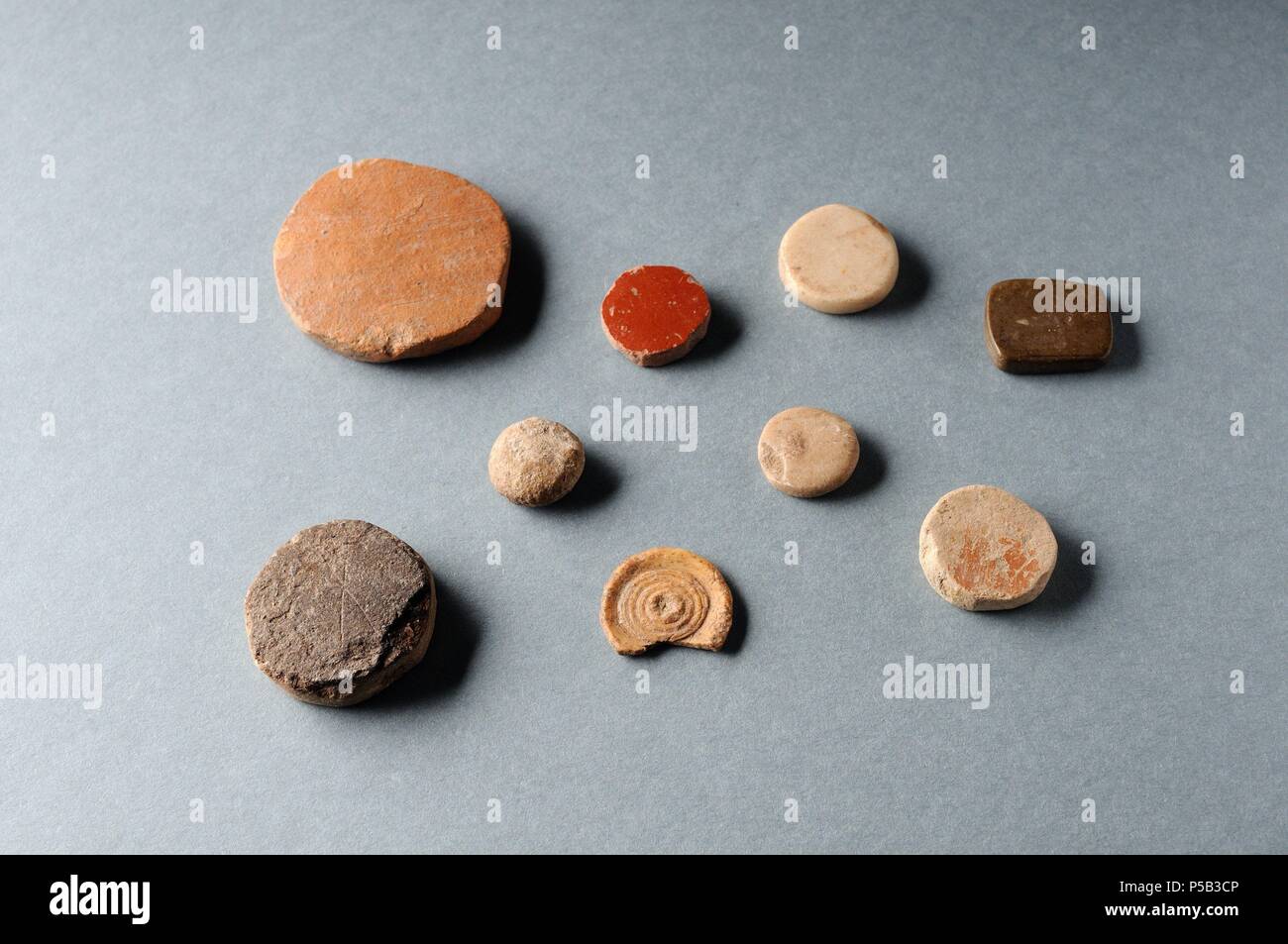 Chips Rome Game chips ( 1st- 3 rd CE ) - Roman period, from the archaeological ...