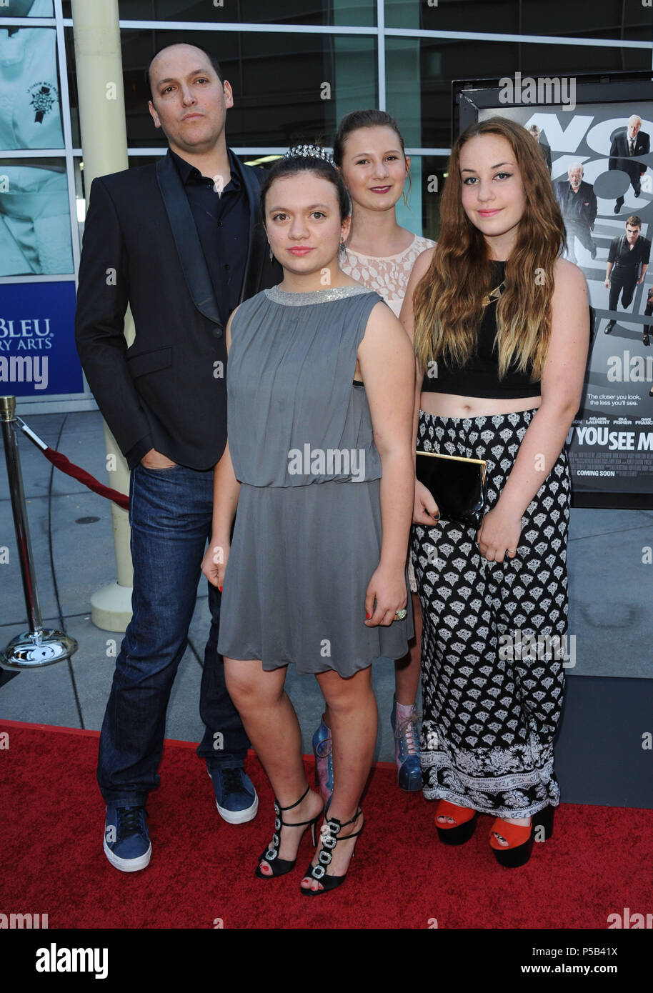 Louis Leterrier and family  at  the Los Angeles special screening of Now You See Me at the Arclight theatre in Los Angeles. Louis Leterrier and family  ------------- Red Carpet Event, Vertical, USA, Film Industry, Celebrities,  Photography, Bestof, Arts Culture and Entertainment, Topix Celebrities fashion /  Vertical, Best of, Event in Hollywood Life - California,  Red Carpet and backstage, USA, Film Industry, Celebrities,  movie celebrities, TV celebrities, Music celebrities, Photography, Bestof, Arts Culture and Entertainment,  Topix, vertical,  family from from the year , 2013, inquiry tsun Stock Photo