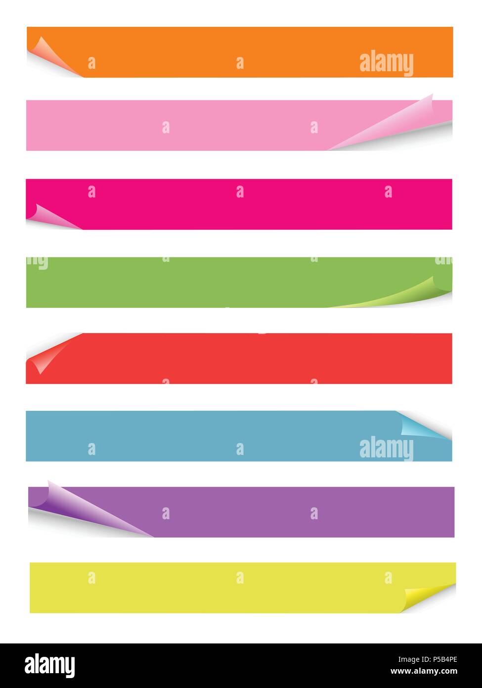 set of blank stickers Stock Vector Image & Art - Alamy