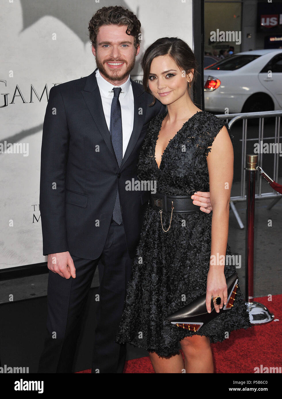 Richard Madden, Jenna-Louise Coleman at the Game Of Thrones Premiere at the Chinese Theatre in Los Angeles.  Richard Madden, Jenna-Louise Coleman ------------- Red Carpet Event, Vertical, USA, Film Industry, Celebrities,  Photography, Bestof, Arts Culture and Entertainment, Topix Celebrities fashion /  Vertical, Best of, Event in Hollywood Life - California,  Red Carpet and backstage, USA, Film Industry, Celebrities,  movie celebrities, TV celebrities, Music celebrities, Photography, Bestof, Arts Culture and Entertainment,  Topix, vertical,  family from from the year , 2013, inquiry tsuni@Gamm Stock Photo