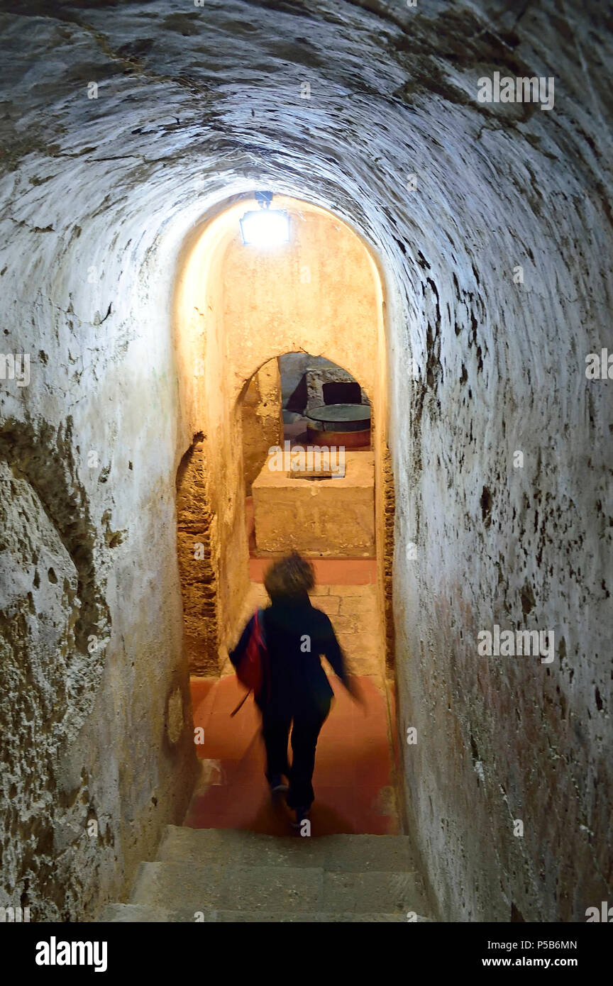 San Salvatore Hypogeum, Cabras, Oristano District, Sardinia, Italy, Europe Stock Photo