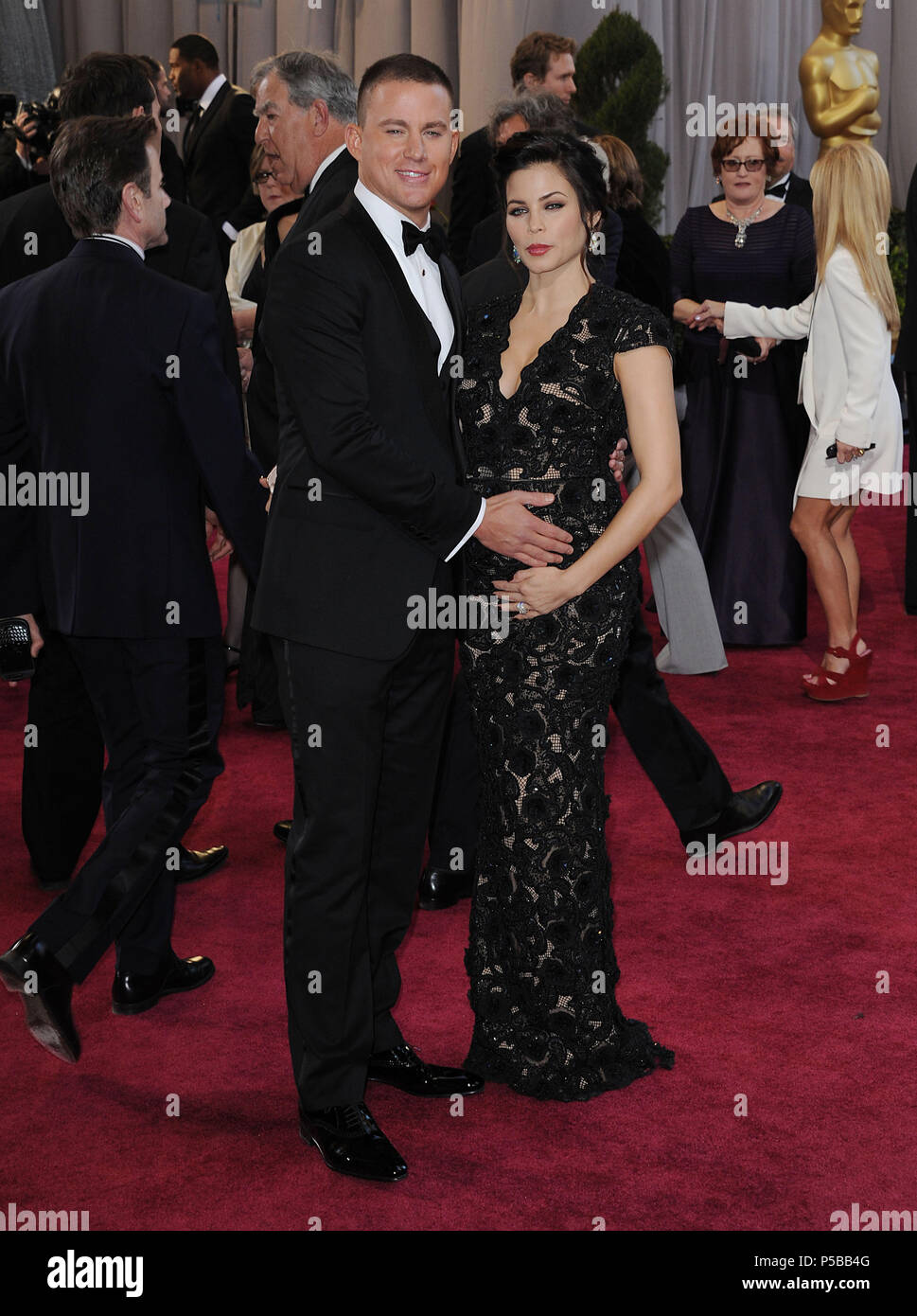 Channing Tatum and Jenna Dewan 68 arriving at the 85th Academy Awards