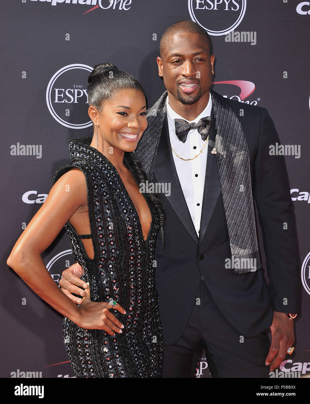 Dwayne Wade Gabrielle Union At The Espy 13 Awards At The Nokia Theatre In Los Angeles Dwayne Wade Gabrielle Union Red Carpet Event Vertical Usa Film Industry Celebrities Photography Bestof Arts Culture