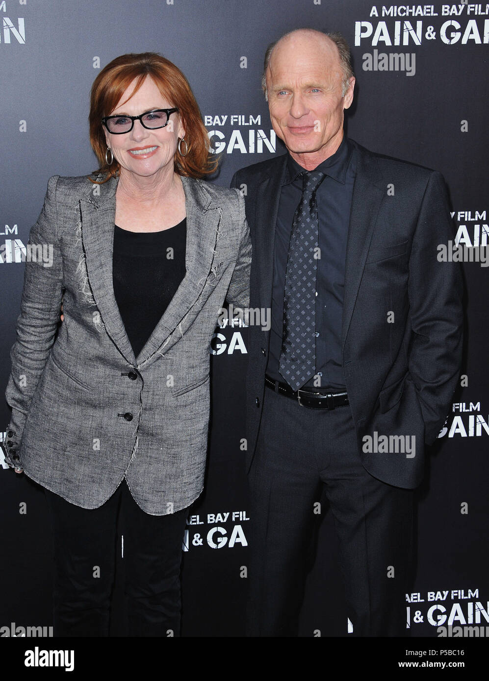 Ed harris wife amy madigan premiere hi-res stock photography and images