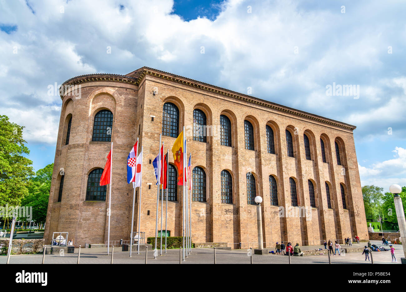 The Basilica of Constantine or Aula Palatina in Trier, Germany Stock