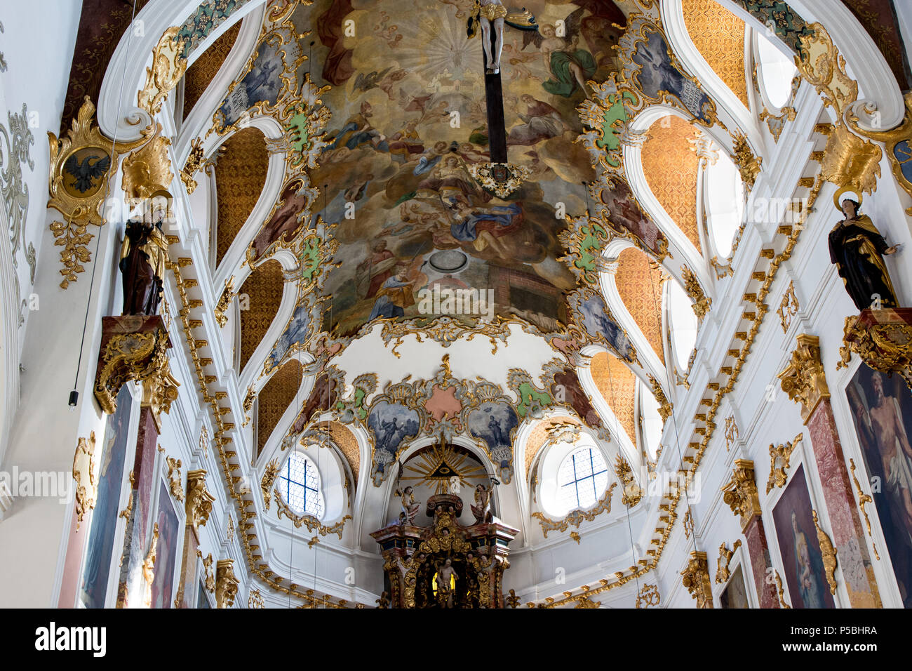 Inside The Church St Martin In Biberach Germany Stock Photo Alamy