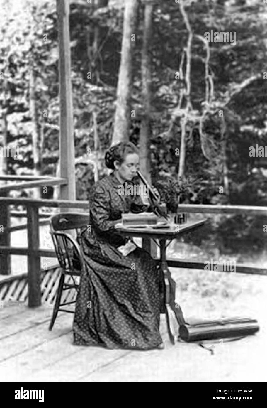 N/A. English: Elizabeth Gertrude Knight (Later Britton) (1858-1934) . 1886. Unnamed photographer 505 Elizabeth G Knight - 1886 Stock Photo