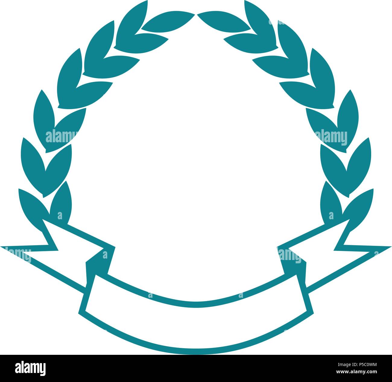 Leaf Ribbon Shield Template Blank Stock Illustration - Download Image Now -  Award, Award Ribbon, Badge - iStock