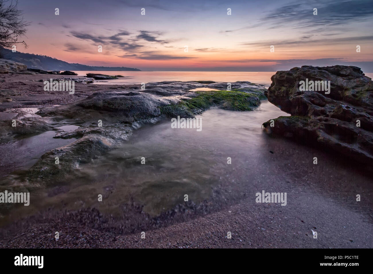 Love Moment Before Sunset Sea Dark Stock Photo 406647676