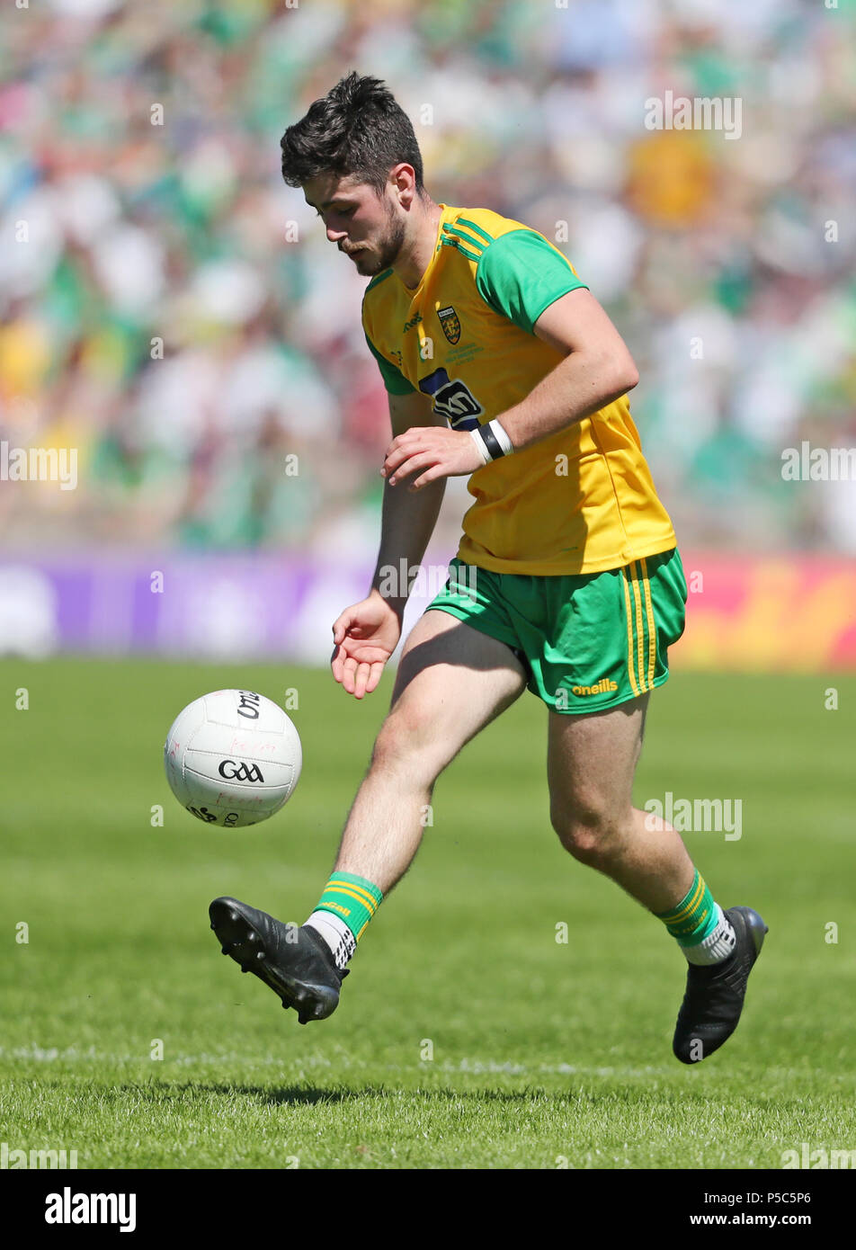 Donegal's Ryan McHugh during the GAA Ulster Final in Clones, Co Monaghan, Ireland. Stock Photo